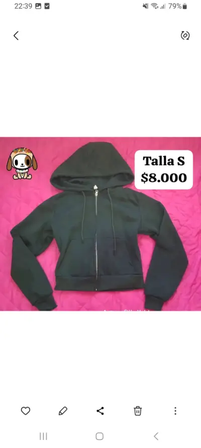 Chaqueta negra con forro polar - miniatura 2