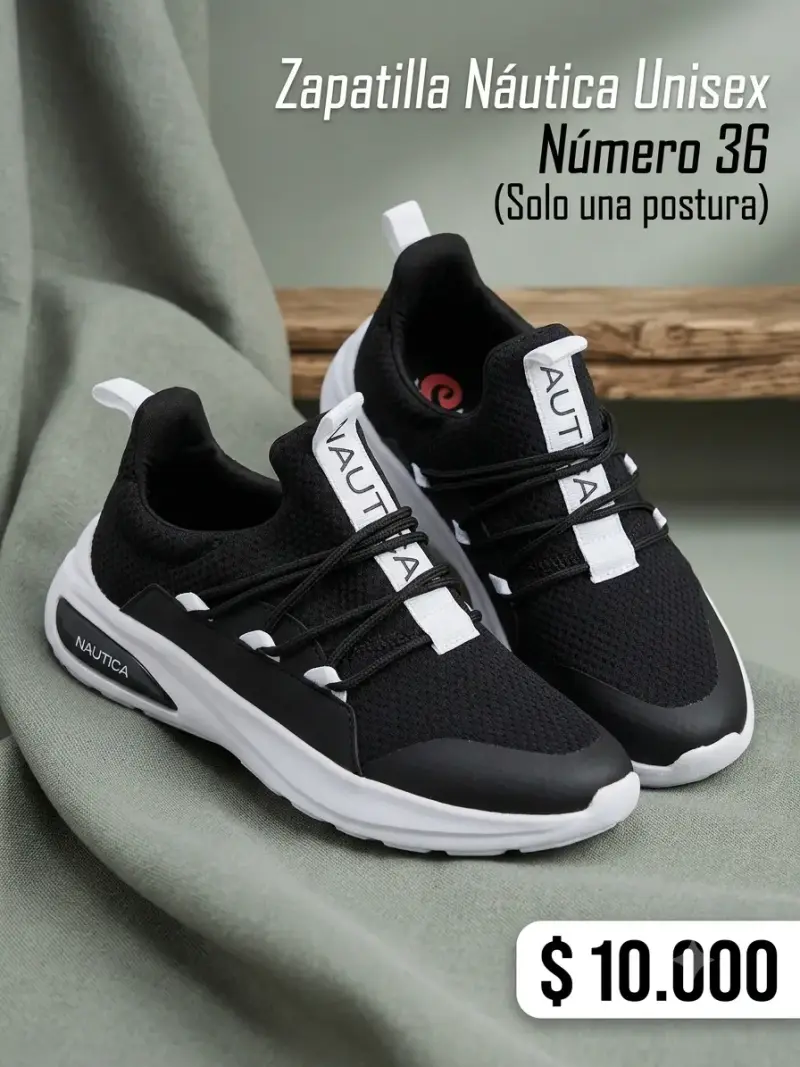 Zapatillas Nautica unisex negras