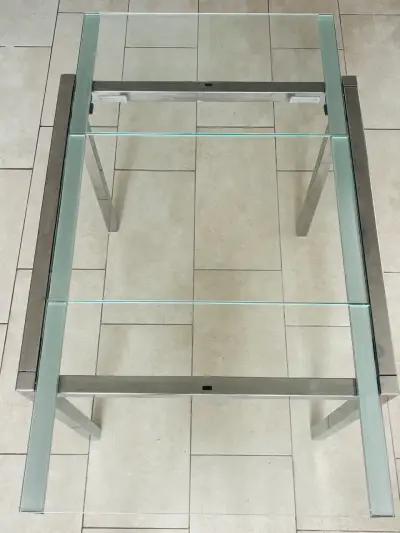 Mesa de vidrio, es extensible. - miniatura 3