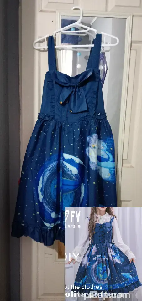 Vestido lolita azul galáctico