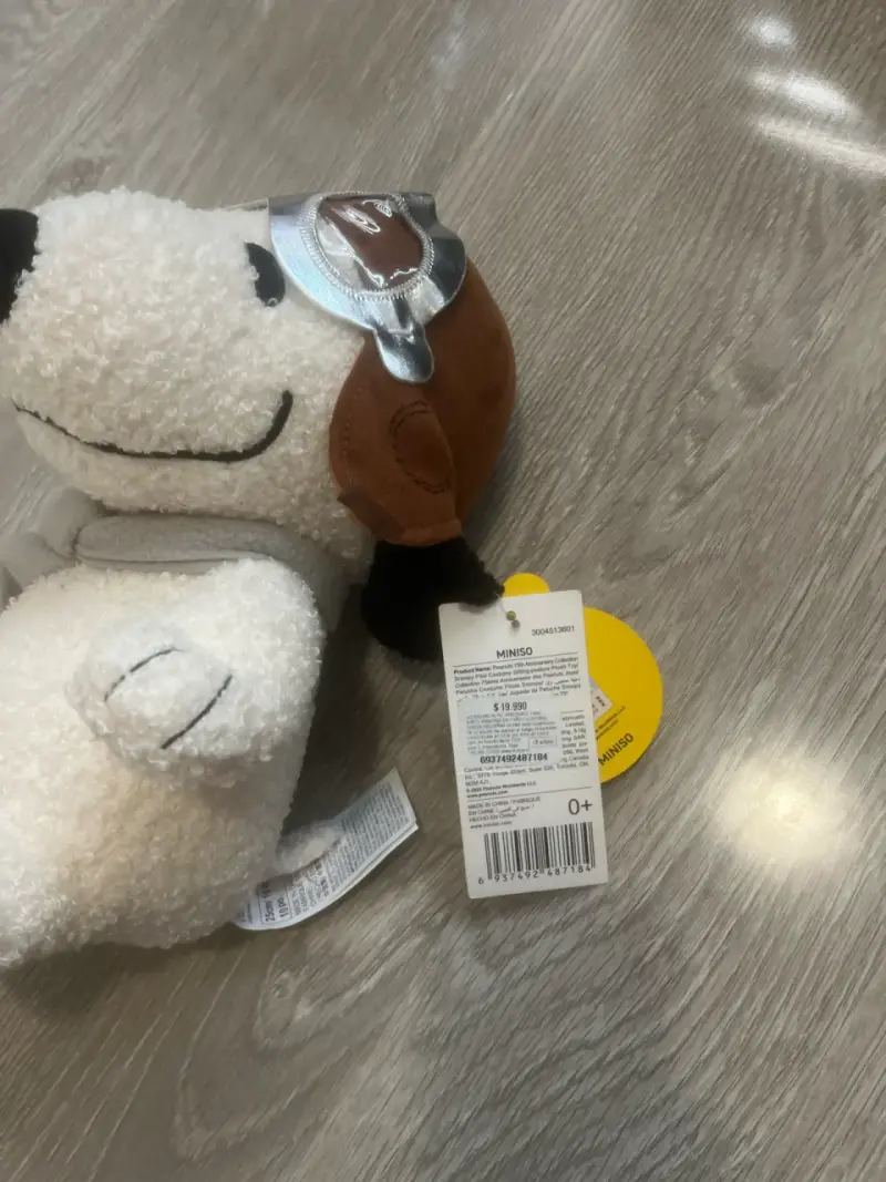 Peluche Snoopy con casco aviador - 2