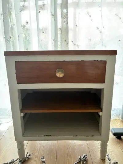 Velador vintage de madera - miniatura 1