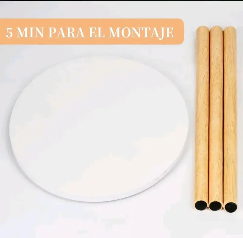 Mesa redonda minimalista 40cm - 4