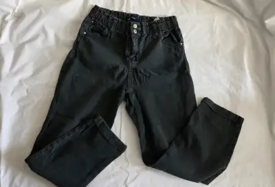 Jeans negros con cintura elástica SLIM - miniatura 1