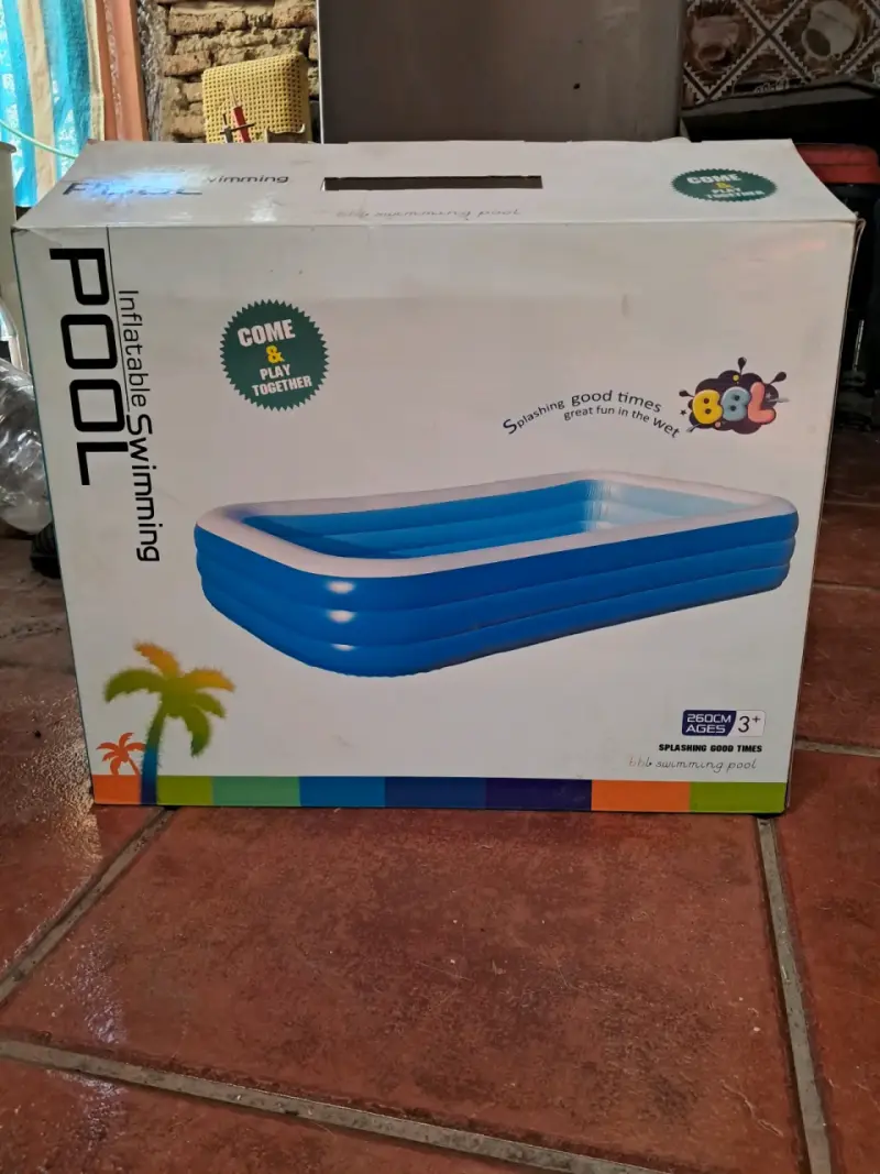 Piscina inflable azul 2,5m