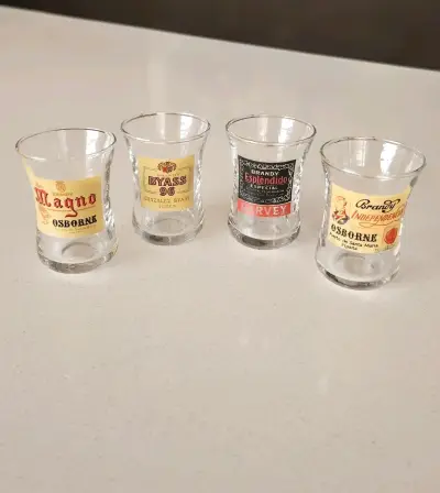 Set de vasos de Brandy vintage años 80 - miniatura 1