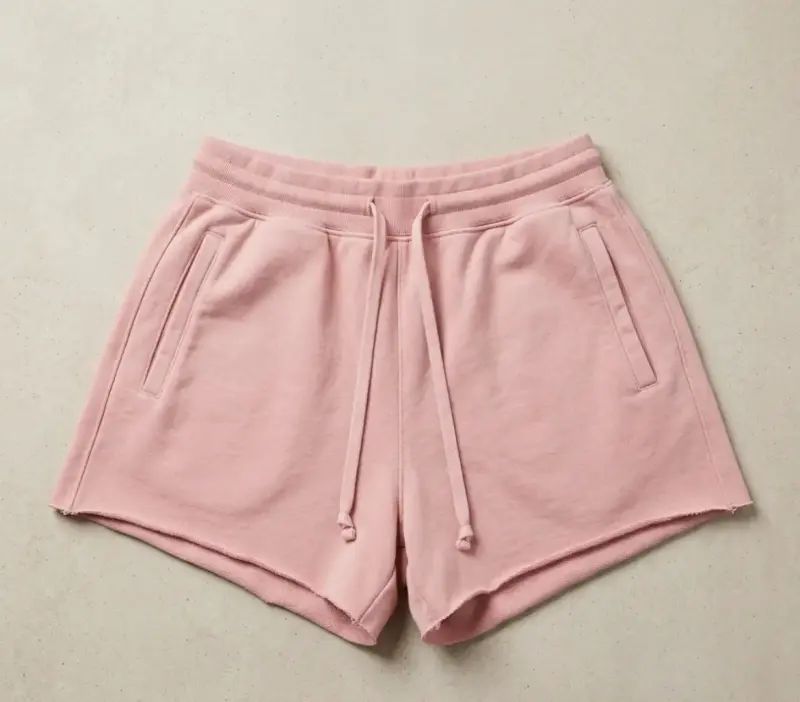 Shorts rosados de algodón