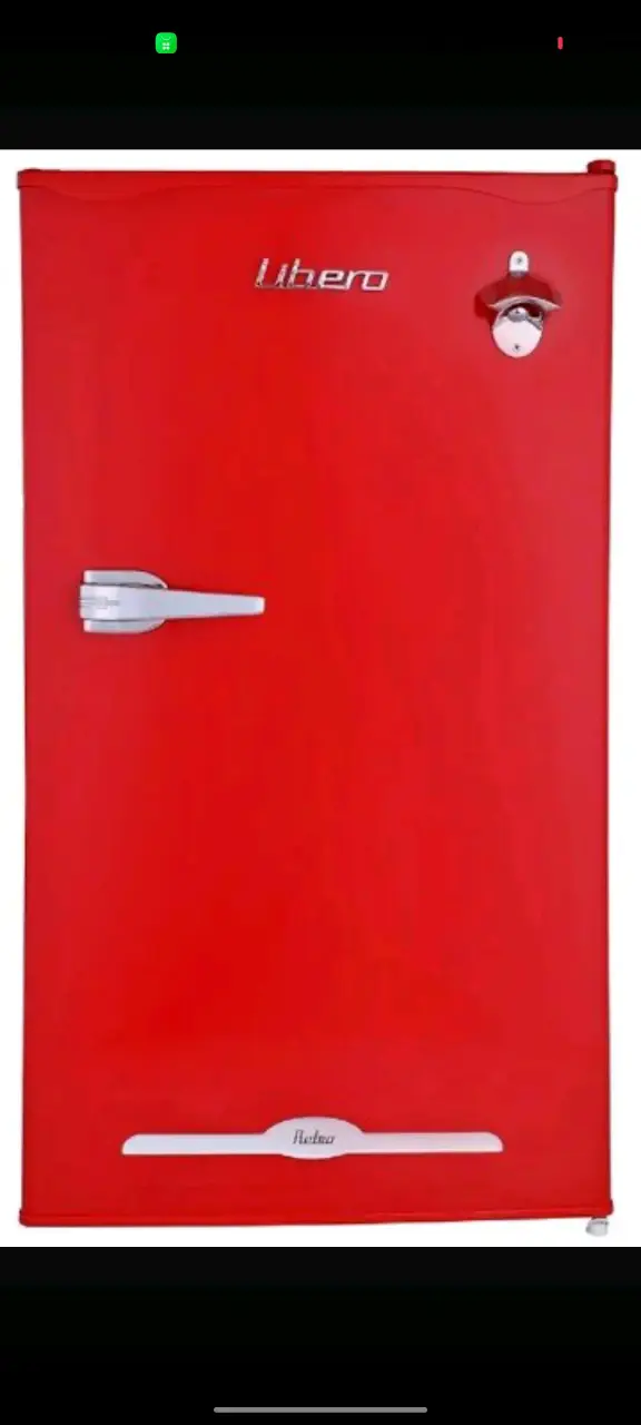 Refrigerador rojo Libero pequeño - 5
