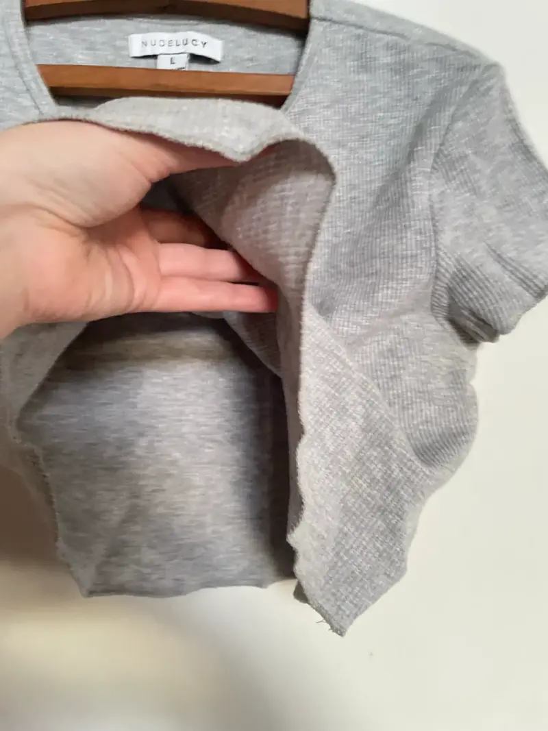 Polera gris manga corta - 3