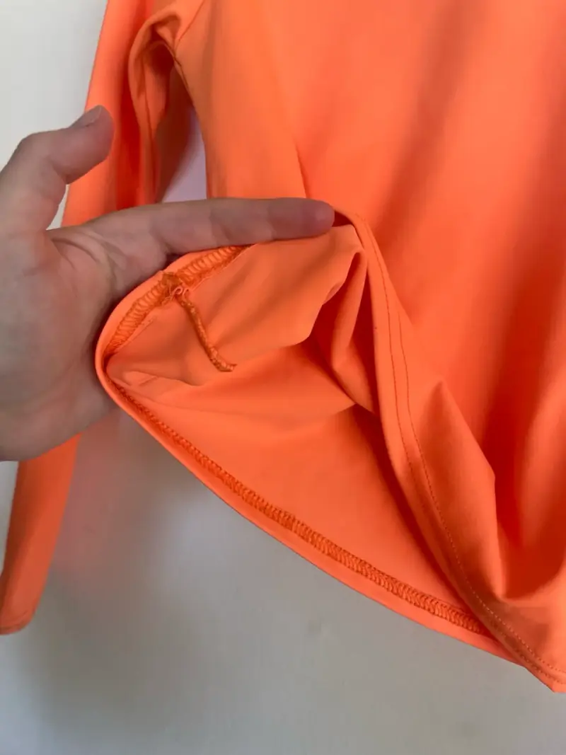 Polera cuello alto naranja - 5