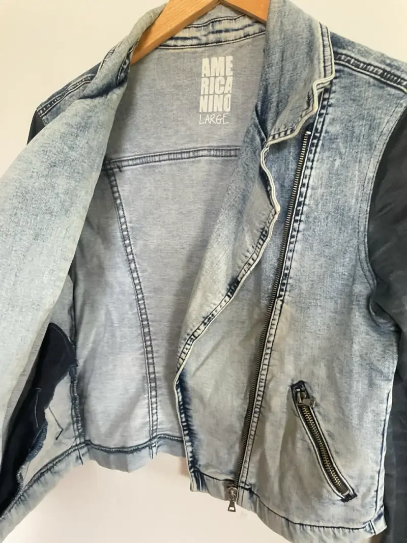 Chaqueta denim con mangas oscuras - 3