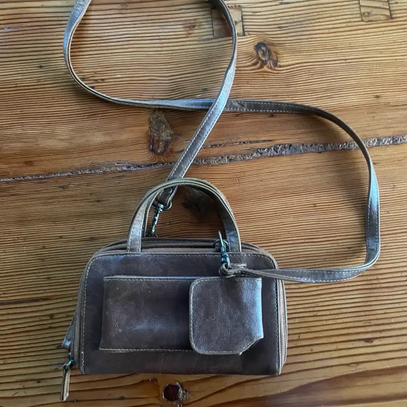 Bandolera marrón estilo vintage - 1