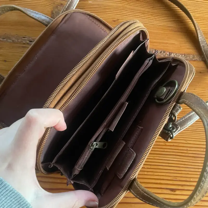 Bandolera marrón estilo vintage - 2