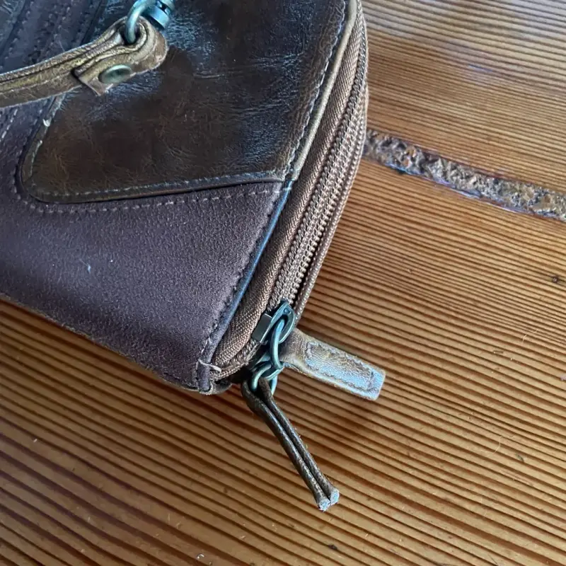 Bandolera marrón estilo vintage - 5