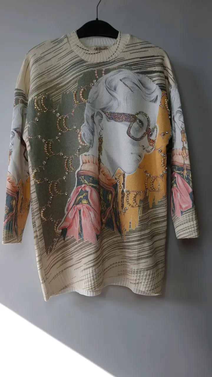 Suéter estampado arte pop