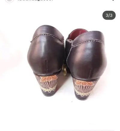 Zapatos de cuero pintados a mano - miniatura 3
