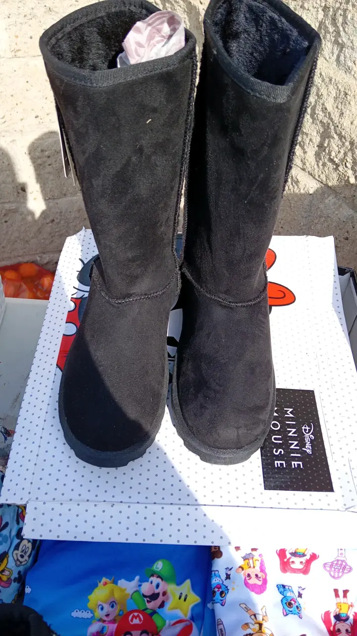 Botas negras chiporro y gamuza altas 40 - 1