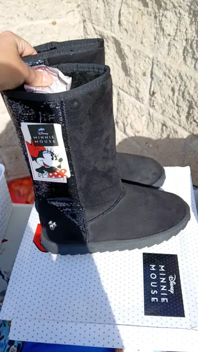 Botas negras chiporro y gamuza altas 40 - miniatura 2