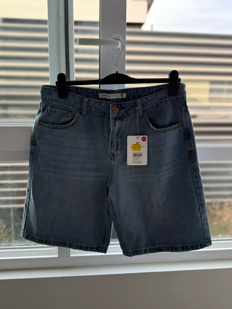 Shorts de mezclilla azul claro - 2
