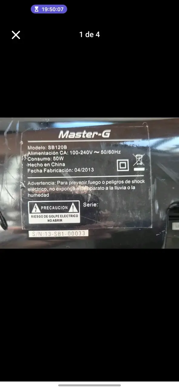 Barra de sonido MASTER G Bluetooth negra - 4