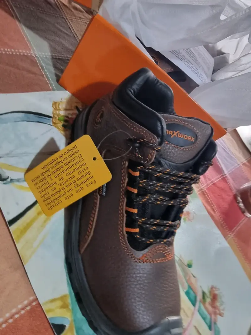 Botas de trabajo Maxwork café - 1
