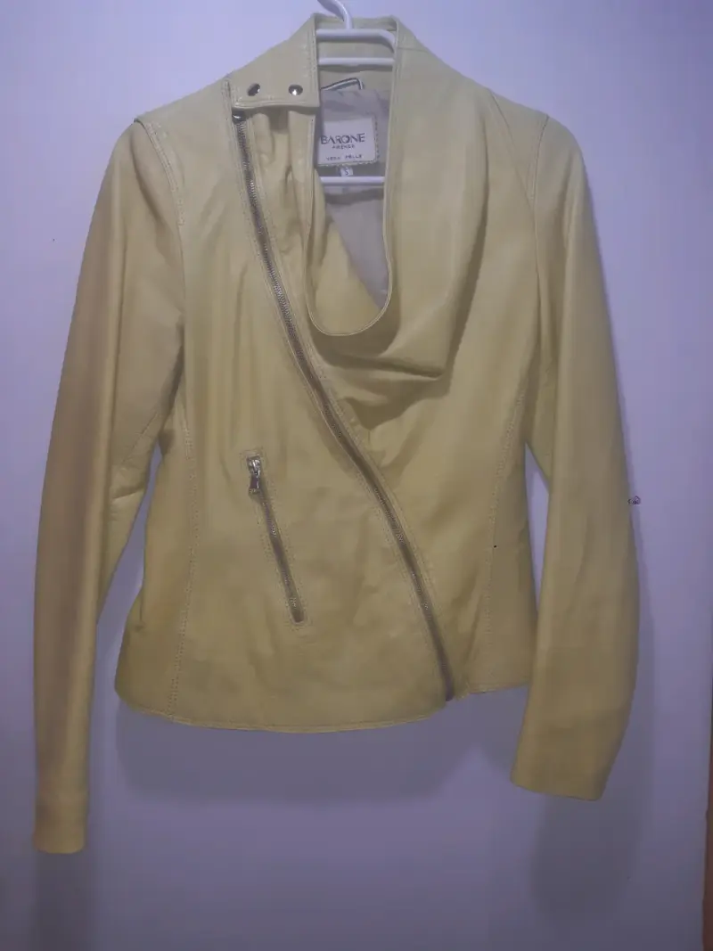 Chaqueta cuero amarillo - 1