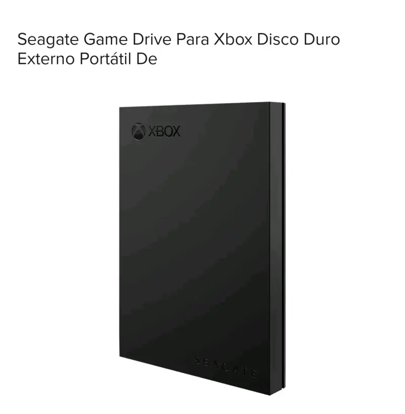 Disco Duro Externo Seagate Xbox 2Tb - 1