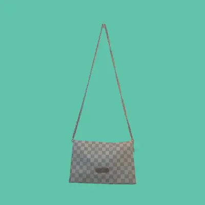 Cartera de cadena a cuadros - miniatura 1