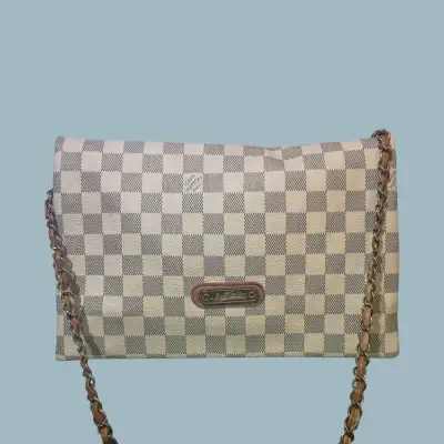 Cartera de cadena a cuadros - miniatura 2