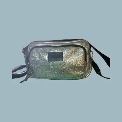 Bolso cruzado metalizado plata - miniatura 3
