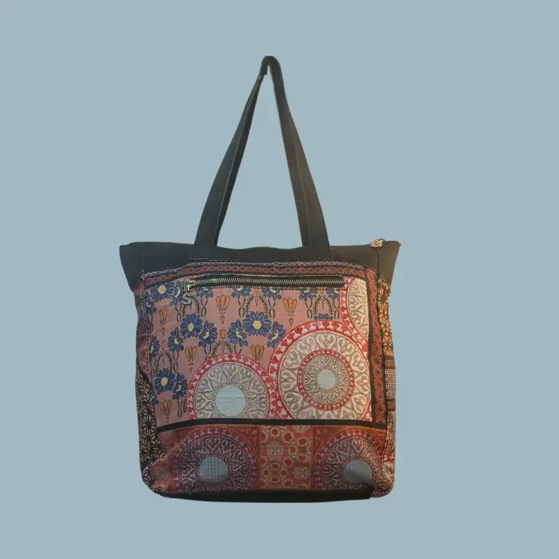 Bolso tote estampado colorido - 2