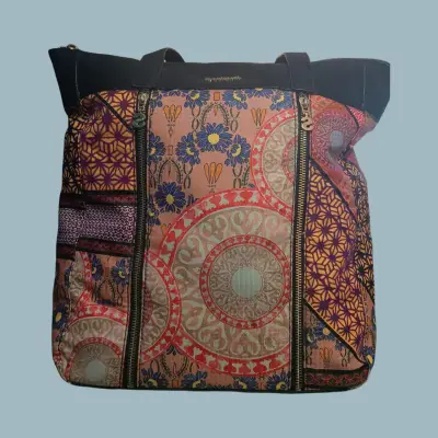 Bolso tote estampado colorido - miniatura 3