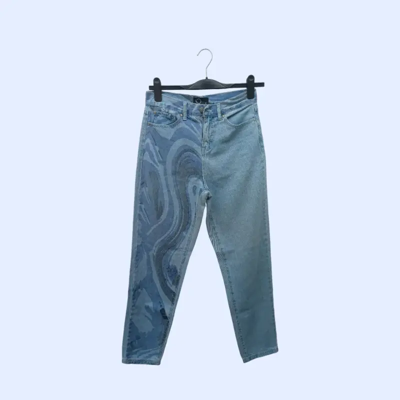 Jeans con diseño abstracto - 1