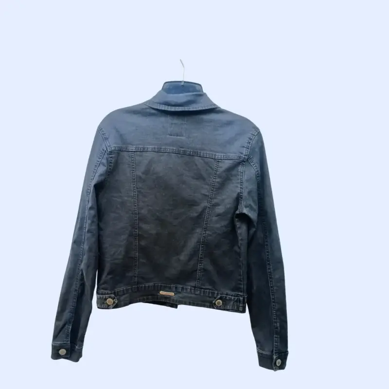Chaqueta denim bordada negra - 2