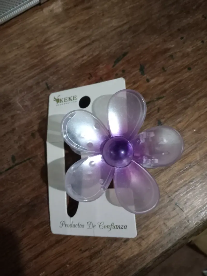 Broche flor roja y morada y otros colores - 6