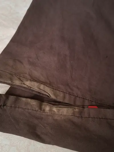 Pantalones café tiro bajo - miniatura 3