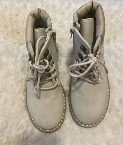 Botas beige con cierre lateral - miniatura 3