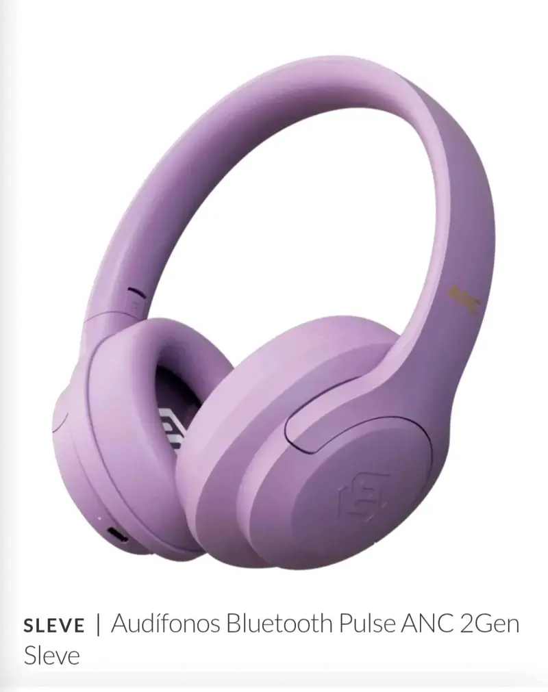 Audífonos Bluetooth ANC 2Gen Morados