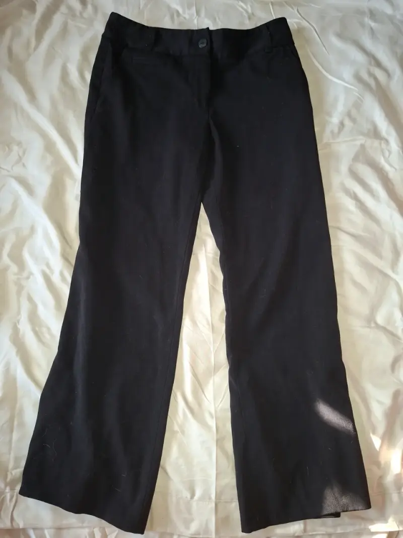 Pantalones negros tela - 1