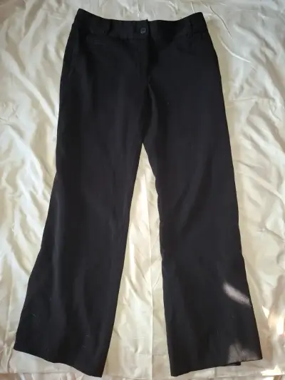 Pantalones negros tela - miniatura 1