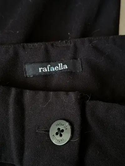 Pantalones negros tela - miniatura 2