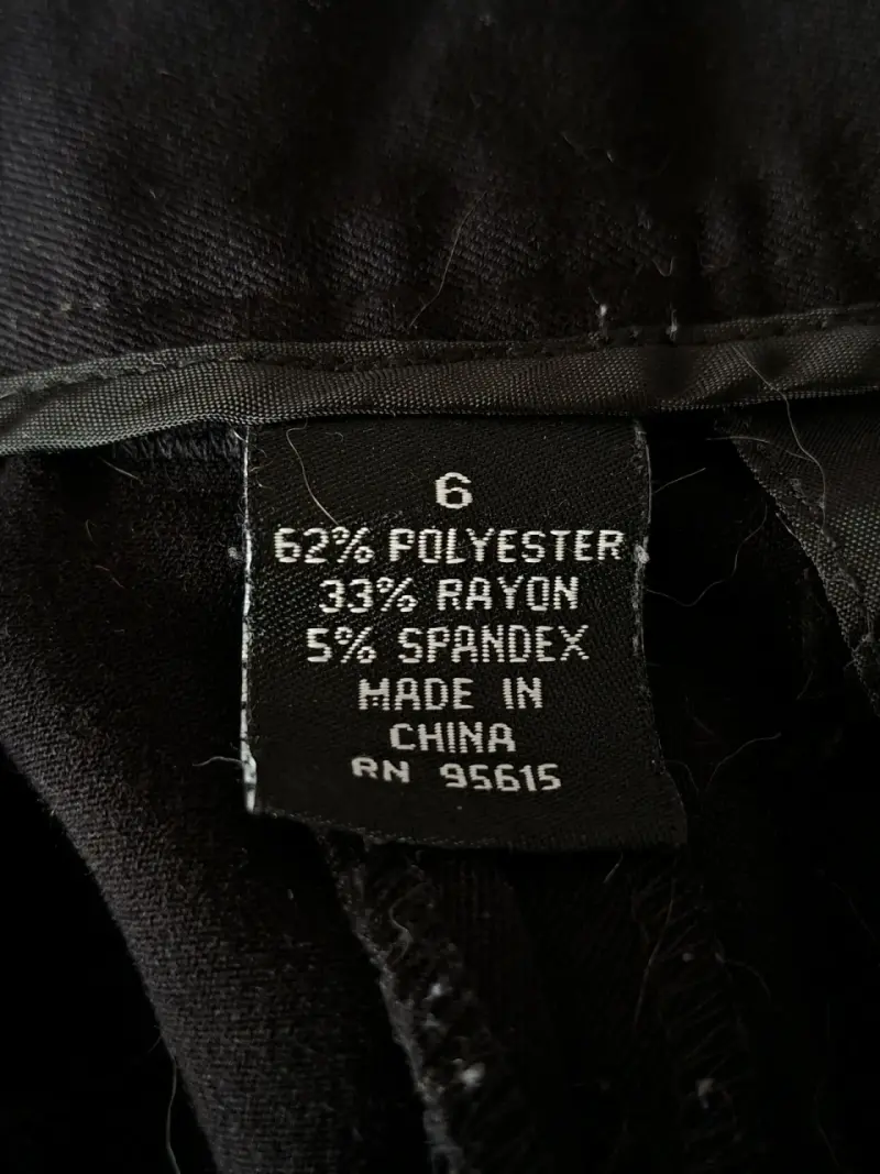 Pantalones negros tela - 3