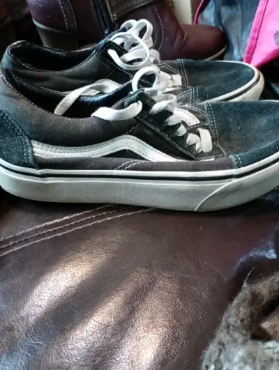Zapatillas negras de lona vans - miniatura 3