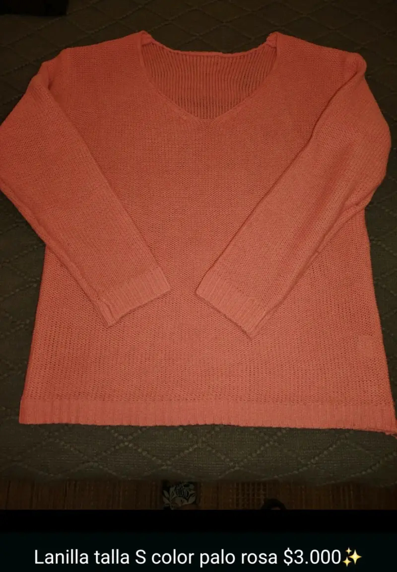 Suéter beige de punto talla M - 6