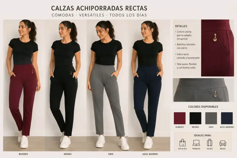 Calzas achiporradas rectas