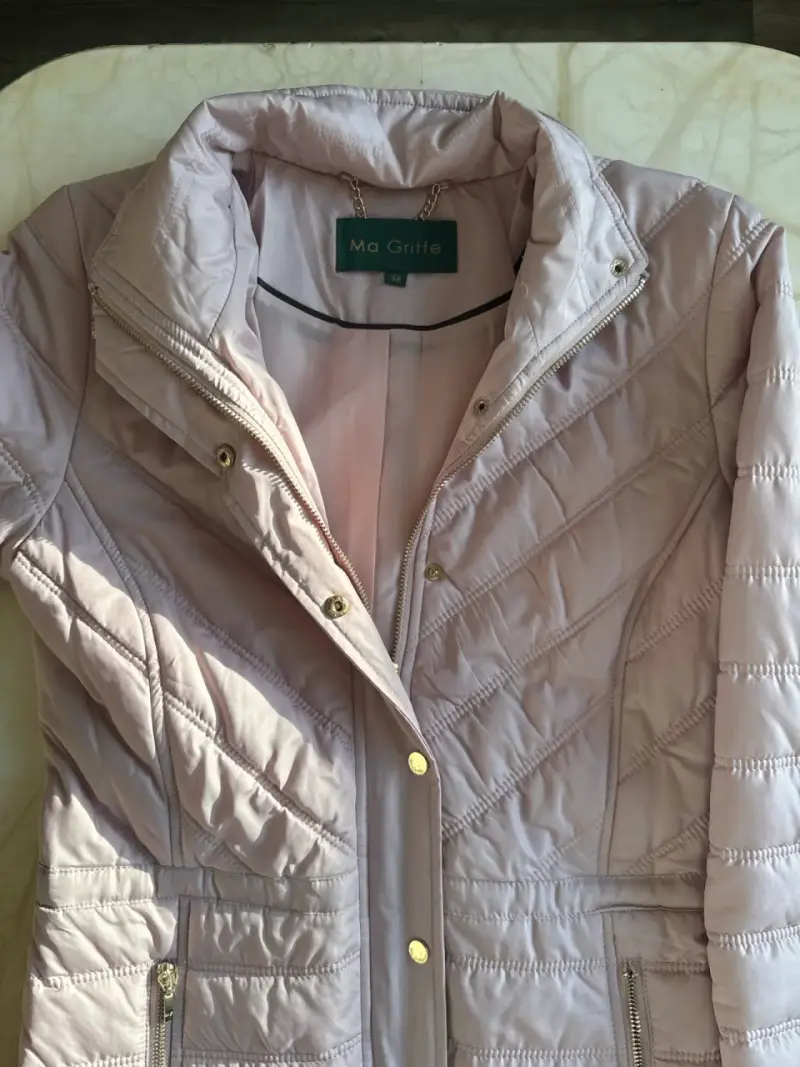 Chaqueta acolchada rosada mujer - 3