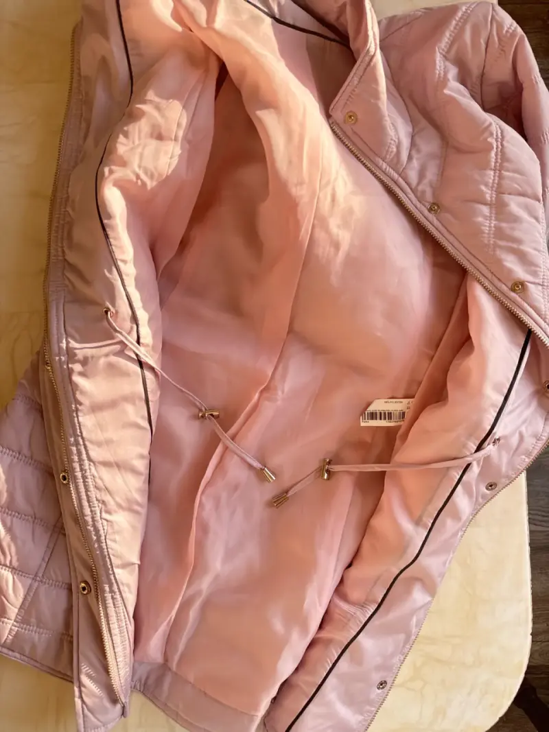 Chaqueta acolchada rosada mujer - 6