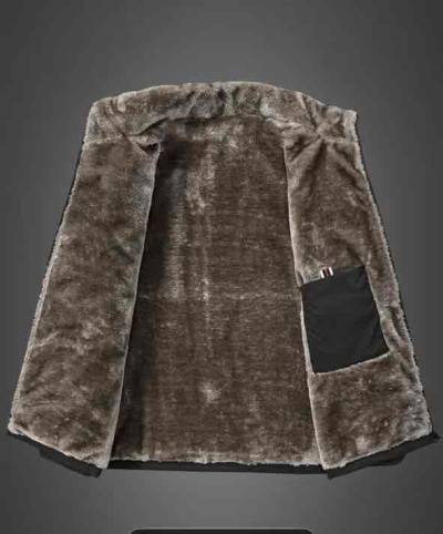 Chaqueta negra con interior peluche - miniatura 2