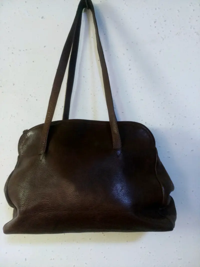 Cartera de cuero marrón - 2