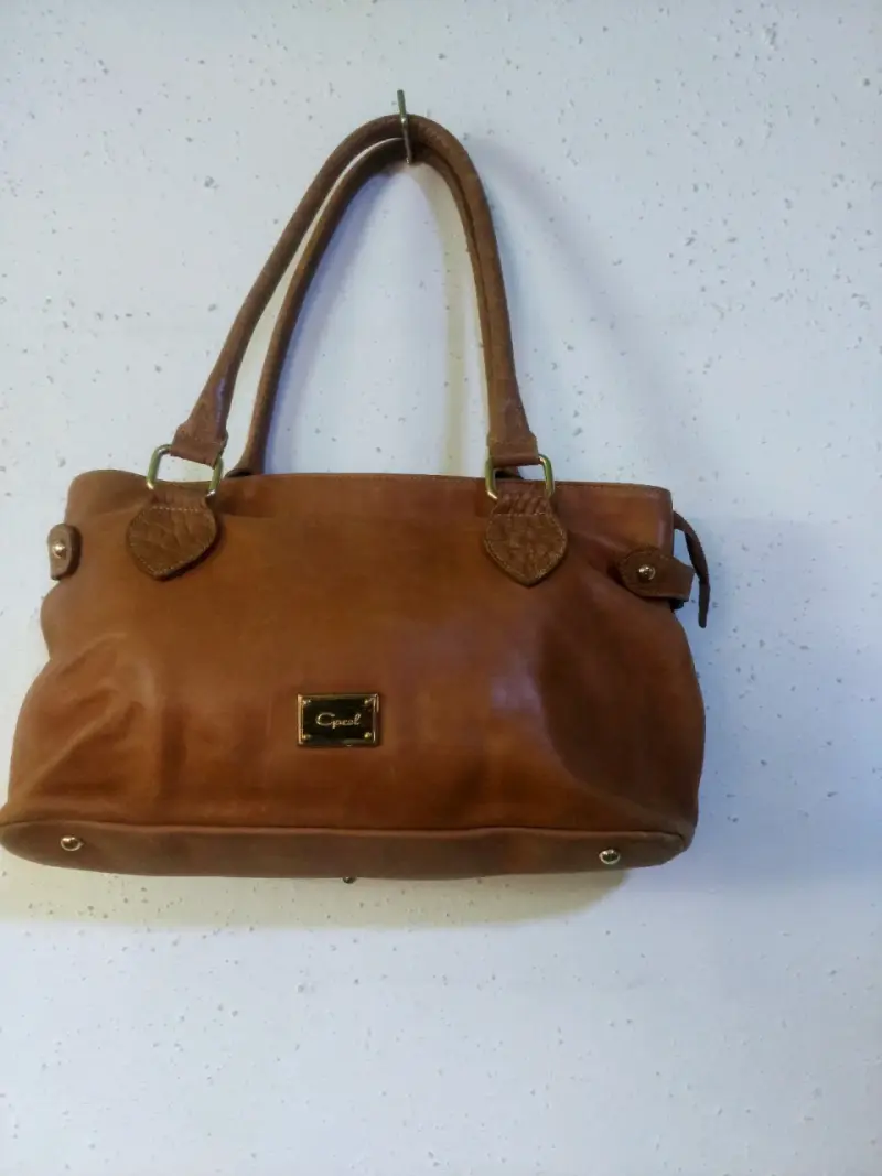 Cartera de cuero marrón - 3